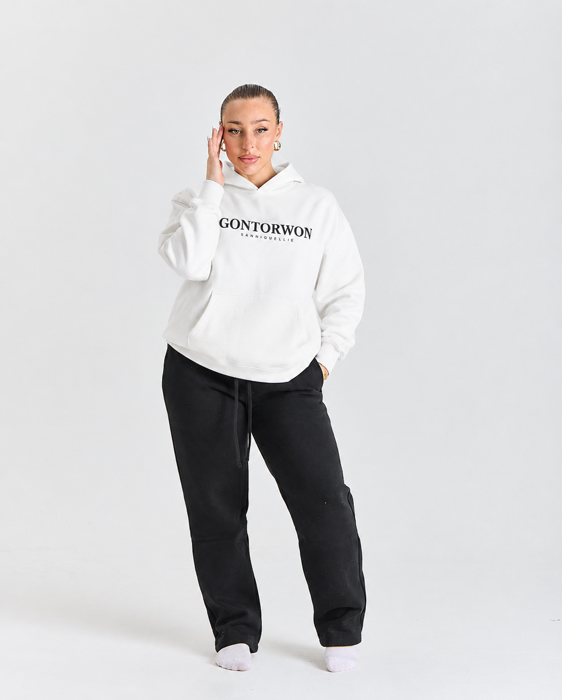 Gontorwon Sanniequellie Unified Hoodie White Women