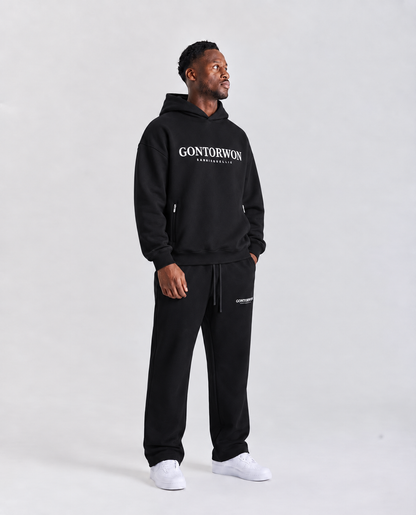 Gontorwon Sanniequellie Utility Zip Hoodie Black Men