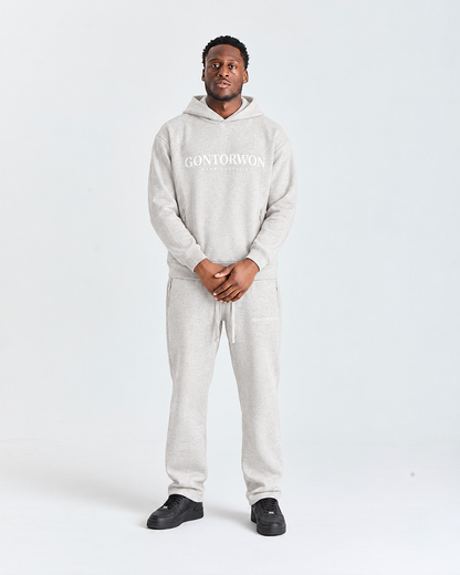 Gontorwon Sanniequellie Utility Zip Hoodie Marl Grey Men