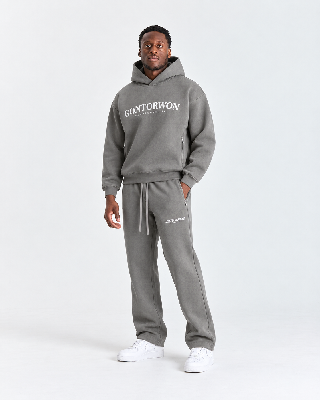 Gontorwon Sanniequellie Utility Zip Hoodie Men