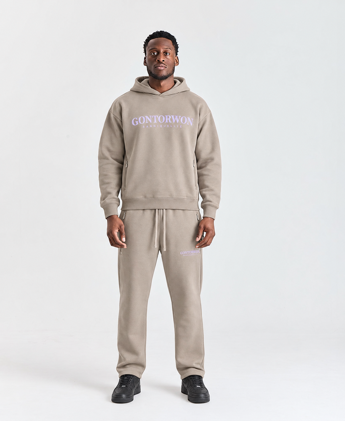 Gontorwon Sanniequellie Utility Zip Hoodie Men