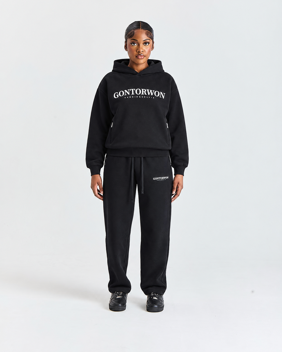 Gontorwon Sanniequellie Utility Zip-Fleece Pant Black Women