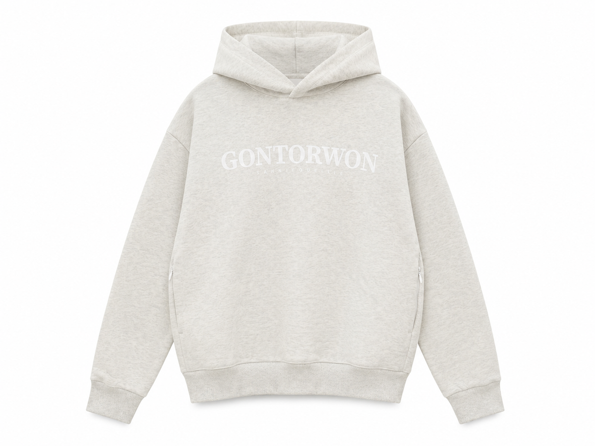 Gontorwon Sanniequellie Utility Zip Hoodie Marl Grey Women