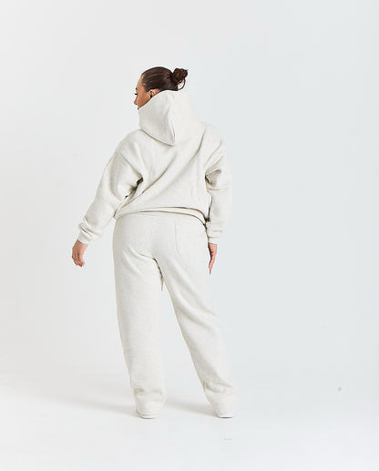 Gontorwon Sanniequellie Utility Zip Hoodie Marl Grey Women