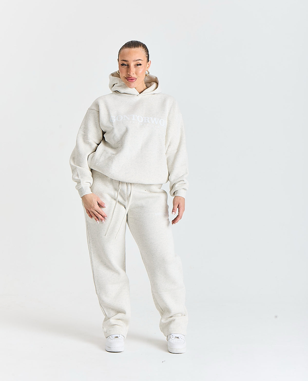 Gontorwon Sanniequellie Utility Zip-Fleece Pant Marl Grey Women
