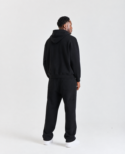 Gontorwon Sanniequellie Velvet Bonded Hoodie Black Men