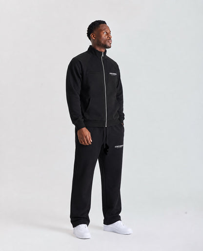 Gontorwon Sanniequellie Velvet Bonded Hoodie Black Men