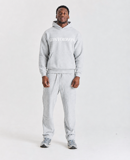 Gontorwon Sanniequellie Velvet Bonded Hoodie Heather Grey Men