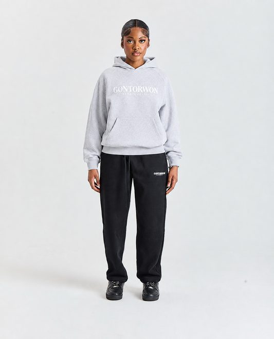 Gontorwon Sanniequellie Velvet Bonded Hoodie Heather Grey Women