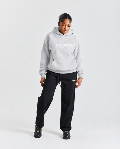 Gontorwon Sanniequellie Velvet Bonded Hoodie Heather Grey Women