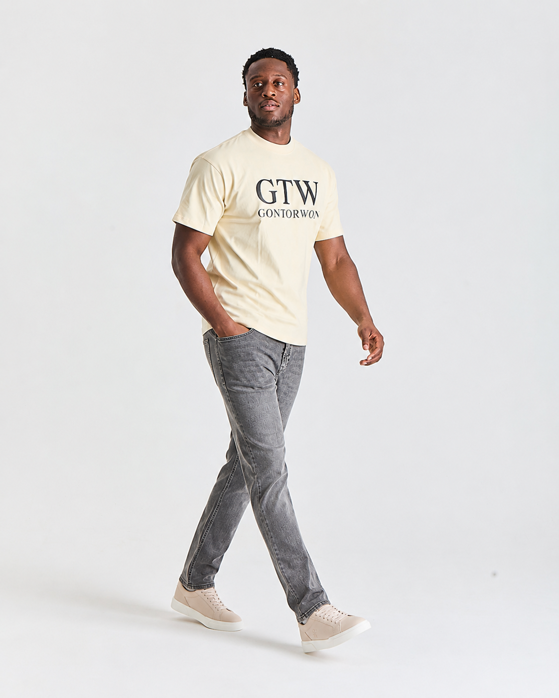 GTW T-Shirt Cream — Gortonwon