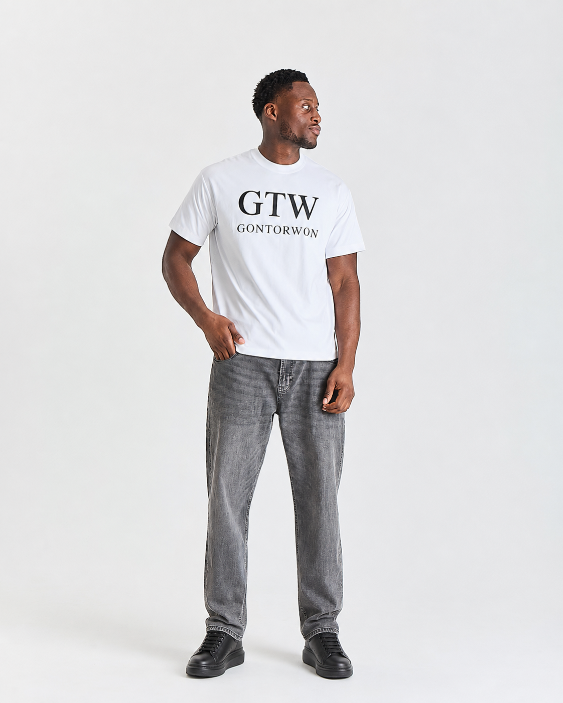 GTW T-Shirt White — Gortonwon